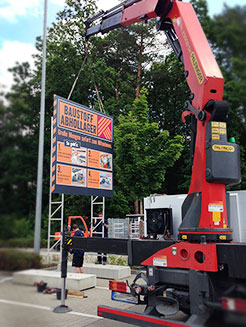 Bauschild Montage Hornbach